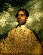 Sir Joshua Reynolds a young black oil painting artist